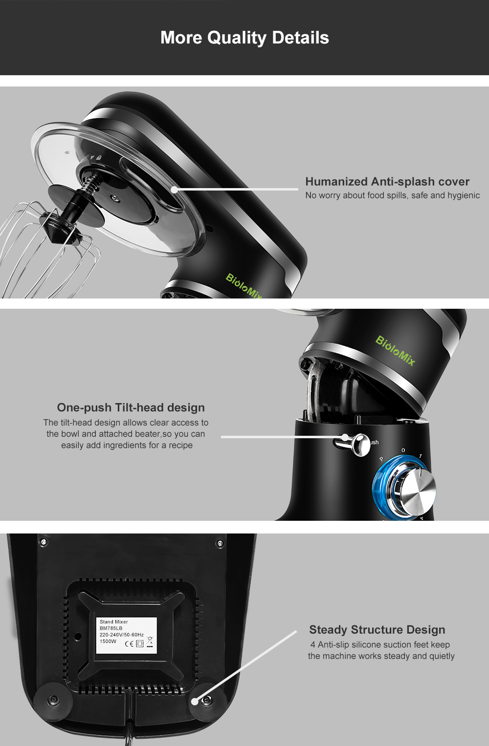 1200W 4L 6-Speed Electric Mixer Set 1200W 4L 6-Speed Electric Mixer Set