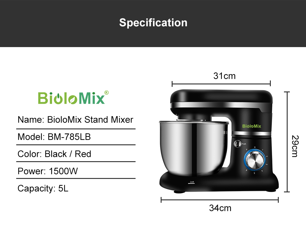 1200W 4L 6-Speed Electric Mixer Set 1200W 4L 6-Speed Electric Mixer Set